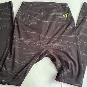 Gymshark Graphic Training Leggings in black in S